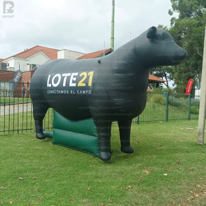 Modèle de vache géante gonflable LED de 3 m, modèle de taureau <span class=keywords><strong>Angus</strong></span> personnalisé gonflable avec base pour la décoration d'événements agricoles/promotion commerciale - Product Image 4