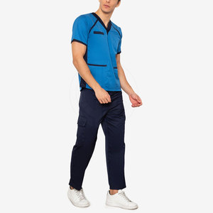 Best Selling Breathable Cotton Fashionable High Quality <b>Scrub</b> <b>Sets</b> with Custom Logo & Colors for Hospital Use - Product Image 2