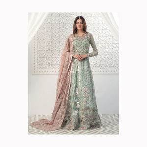 2024 luxe perlé à la main velours doré somalie mariée Dirac pour robes de mariée tissu pour les femmes somaliennes - Product Image 2