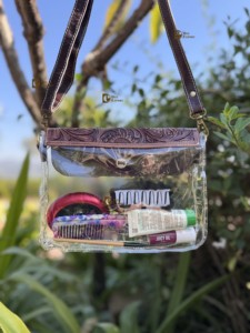 Bolso Transparente de Diseño, Bolso de Cuero con Tallado a Mano, Color Marrón, Bolsos de Cuero Auténtico para Mujer - Product Image 3