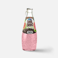 Premium Basilicumzaaddrank In Glazen Fles 290Ml Met Natuurlijk Vruchtensap Van Vietnam-Oem/Private Label Geaccepteerd