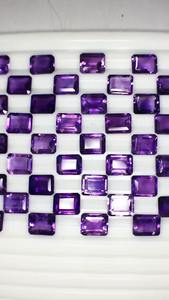 Qualité AAA Lustre exceptionnel Haute clarté Pierres brillantes Améthyste naturelle Coupe émeraude Origine brésilienne Pierre précieuse en vrac IGI - Product Image 5