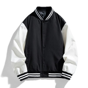 Chaquetas de Diseñador Personalizadas al por Mayor OEM, Chaquetas Casuales de Béisbol con Letras, Chaqueta Universitaria Unisex de Lana, Chaquetas de Moda Urbana - Product Image 1