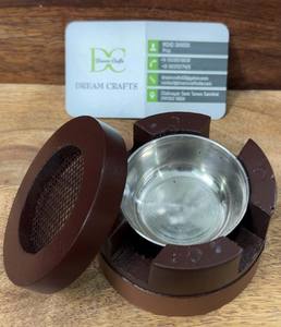 Brûleur d'encens de luxe Brûleurs à charbon de bois du Moyen-Orient de qualité supérieure Porte-parfum rond personnalisé fait à la main pour la fête des cadeaux du Ramadan - Product Image 2