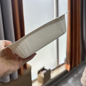 Tùy chỉnh dùng một lần cứng 340gsm Khay giấy với vật nuôi tráng an toàn cho lò vi sóng - Product Image 1