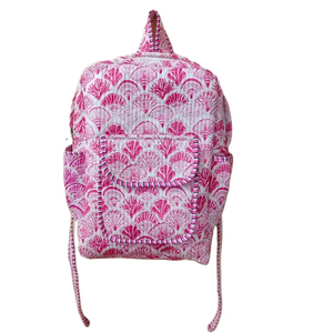 Sac à dos scolaire matelassé en coton mignon avec fermeture éclair pour étudiants du collège et du lycée, léger, durable, grande capacité, antivol, fait à la main - Product Image 1