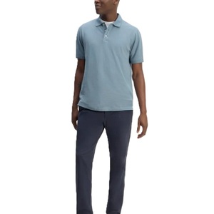 Haute qualité professionnel 100% coton hommes pour polo couleur unie personnalisé Premium vente tissu tricoté - Product Image 5
