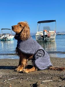 In Stock Microfiber Dog Bathrobe From Turkey Super Absorbent Quick Drying Pet Grooming <b>Towel</b> Drying Coat Low MOQ Manufacturer - Product Image 4