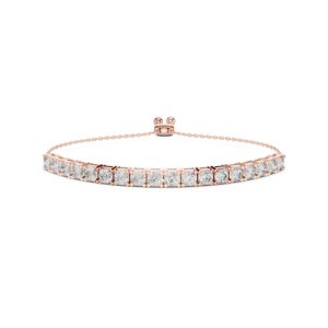 Minimalist Round Moissanite <b>Adjustable</b> <b>Bracelet</b> 925 Sterling Silver Dainty Jewelry - Product Image 6