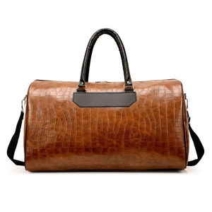 Meilleur week-end en détresse voyage vintage sport de nuit sac polochon en cuir pu pour hommes - Product Image 1