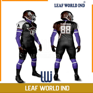 Uniformes de football américain en sergé de haute qualité à sublimation personnalisée pour adultes, ensemble de maillots de sport d'été pour garçons de grande taille - Product Image 5
