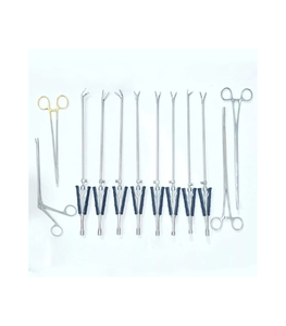 Juego de 12 Instrumentos de Cirugía Cardíaca con Válvulas para Procedimientos Cardiovasculares, Herramientas Quirúrgicas Manuales de Acero Inoxidable de Primera Calidad - Product Image 1