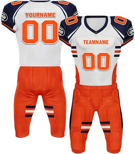 Ensemble d'uniformes de football américain sublimés personnalisés et professionnels, vêtements d'entraînement respirants pour équipe, maillot et pantalon de gridiron pour hommes - Product Image 3