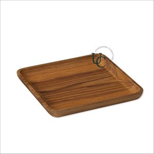 ชุดจานรองเสิร์ฟไม้ทรงกลม Grain De Bois Collection ดีไซน์หรูหราทันสมัย เป็นมิตรกับสิ่งแวดล้อม สีธรรมชาติ - Product Image 3