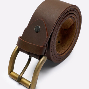 เข็มขัดหนังวัวแท้คุณภาพสูงสำหรับผู้ชาย ยี่ห้อ OEM ขายดี พร้อมหัวเข็มขัดอัตโนมัติโลหะผสม ราคาส่งถูก - Product Image 6