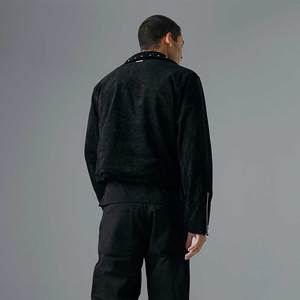 Street Style Winter Collection Chaqueta de gamuza 2025 Servicio OEM/ODM Cantidad a granel Chaqueta de gamuza de vaca para hombre - Product Image 4