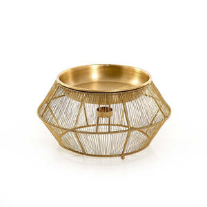 Soporte de Metal dorado con diseño de alambre con soporte duradero de alta calidad para quemar platos de comida calientes en uso de fiestas de Hotel - Product Image 6