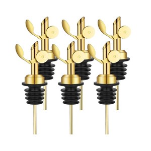 <span class=keywords><strong>Verseur</strong></span> en acier inoxydable noir avec <span class=keywords><strong>bouchon</strong></span> anti-poussière pour vin Verseurs de vin d'huile d'olive pour bar de fête de cuisine barman utilisant un <span class=keywords><strong>verseur</strong></span> - Product Image 2