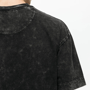 Camiseta de lavado ácido de gran tamaño para hombre personalizada/camiseta de lavado ácido de gran tamaño logotipo personalizado/camiseta de marca bordado de impresión - Product Image 2