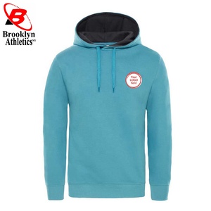 OEM Free Sample Men's Pullover <b>Hoodie</b> Set 50% Cotton 50% Polyester Long Sleeve Solid Winter Regular Fit Fleece Puff Technics - Product Image 2