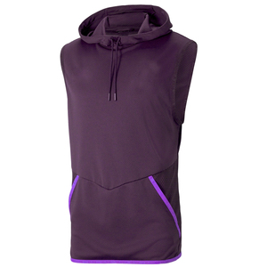 Sweat à capuche pour homme Sweat-shirt unisexe sans manches brodé en molleton de coton - Product Image 5