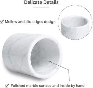 Natural Marble Pencil <b>Pen</b> Holder Jar for Desk, Marble <b>Pen</b> Holder Hand Made,, Stone <b>Pen</b> and Pencil Holder Cups Desk Organization - Product Image 3