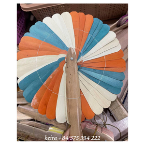 Abanico de Hoja de Palma Vietnamita Hecho a Mano, Tejido Artesanal Tradicional para Decoración de Paredes Tropicales y Estilo de Vida - Product Image 1