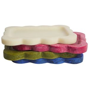 Plateau de rangement moderne en résine, forme rectangulaire, empilable, finition texturée, pour cuisine/table, à un seul niveau, multicolore, compatible lave-vaisselle - Product Image 1