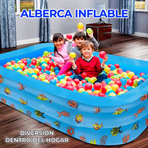 Piscina de Pelotas Inflable con Diseño de León y Equipo de Juego Suave 180*130*55 - Product Image 4