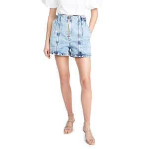 Pantalones cortos de mezclilla para mujer al por mayor de alta calidad 100% pantalones cortos de mezclilla sostenibles antibacterianos de algodón originales para mujer Pantalones cortos de mezclilla de moda - Product Image 1