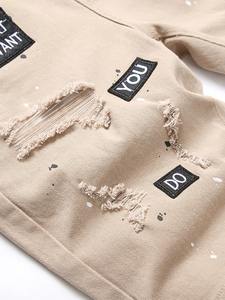 2025 Custom New 100% Cotton Cotto3D Printed <b>Men's</b> Casual Distressed Summer Denim Shorts Hip Hop Style Rivet Breathable - Product Image 3