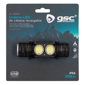 Linterna frontal LED recargable 40W 3000Lm (GSC 201805017) - Product Image 2