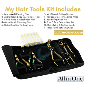 Pinces et outils pour extensions de cheveux fabriqués au Pakistan à prix abordable, service OEM - Product Image 2