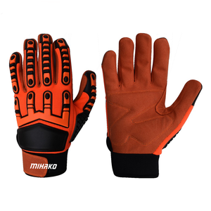 Alta seguridad Lucha contra incendios Puño largo Cuero Construcción Seguridad Guantes de soldadura Resistente al calor Guante de bombero - Product Image 5