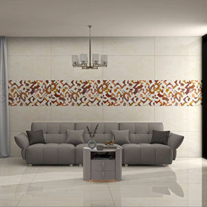 Carreaux de porcelaine de luxe contemporains Glimmer Signature Vitrified 600x1200mm, aspect pierre brillant, imitation texture, pour villa intérieure - Product Image 1