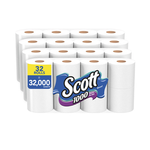 Scott 1000 Soft Disposable Flushable <b>Toilet</b> <b>Paper</b> 12 <b>Rolls</b> with 1,000 Sheets Per <b>Roll</b> - Product Image 6