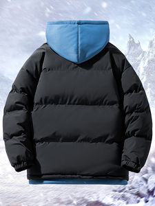 Chaqueta acolchada de Spandex de poliéster de talla grande de alta calidad, ropa de invierno impermeable y transpirable con estilo de moda bordado - Product Image 6