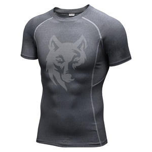 เสื้อยืดออกกำลังกายสำหรับผู้ชายเสื้อสำหรับวิ่งแห้งเร็ว - Product Image 1