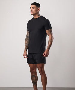 Alta calidad 80% Algodón 20% poliéster Twin Set camiseta y pantalones cortos logotipo personalizado Active Wear Twin Set para hombres - Product Image 1