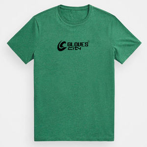 Camiseta de punto de algodón 100% Unisex, ropa de Fitness personalizada con estampado gráfico en blanco para hombres, corte de equipo de GUANTES City - Product Image 2