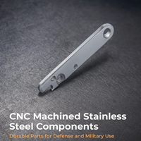 Composants en acier inoxydable usinés CNC avec brochage par électroérosion à fil pour une utilisation défensive durable par Grand Latitude