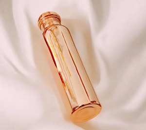 Pure Copper <b>Water</b> <b>Bottle</b> for Drinking <b>Water</b> 900 ml Hammered Finish - Product Image 4