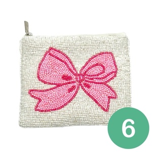Monedero con cuentas: bolsa con cremallera de lazo Preppy, regalo Tween Girl - Product Image 3