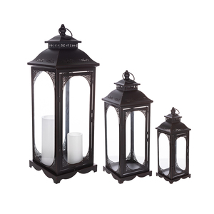 <b>Black</b> Design Indoor Decorative <b>Lanterns</b> Best Colored & Size Designs Living Room Highly Material Finishing <b>Candle</b> Holder - Product Image 3