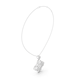 Elegante Colgante de Estilo Étnico con Diamantes y Baño de Rodio de 18K, Ideal para Bodas, Fiestas, Graduaciones y Uso Diario - Product Image 2