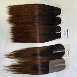 ลดราคาสุดคุ้ม! ผมตรงสีดำแบบ Black Bone Straight Weft  แบบ Double Drawn ไม่หลุดร่วง ไม่พันกัน - Product Image 2