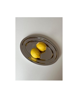Elegante bandeja de metal para servir cócteles, postres, aperitivos para invitados durante reuniones informales, eventos formales - Product Image 2