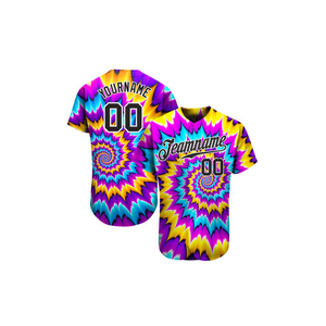 Camisetas de Béisbol Personalizadas 2025, Nuevas, Transpirables, Impresas, Color Personalizado, Uniformes Unisex, 100% Poliéster, Cuello en V, Secado Rápido - Product Image 4