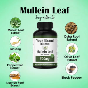 ยาสกัดจากใบมัลลีนโอดีเอ็ม150แคปซูลสมุนไพรธรรมชาติสำหรับสตรีมีครรภ์ฉลากส่วนตัว - Product Image 4