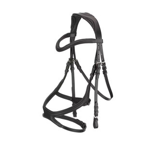 Nouveau design de rênes d'équitation en cuir fantaisie pour cheval équestre Style occidental muserolle croisée Prix de gros - Product Image 1